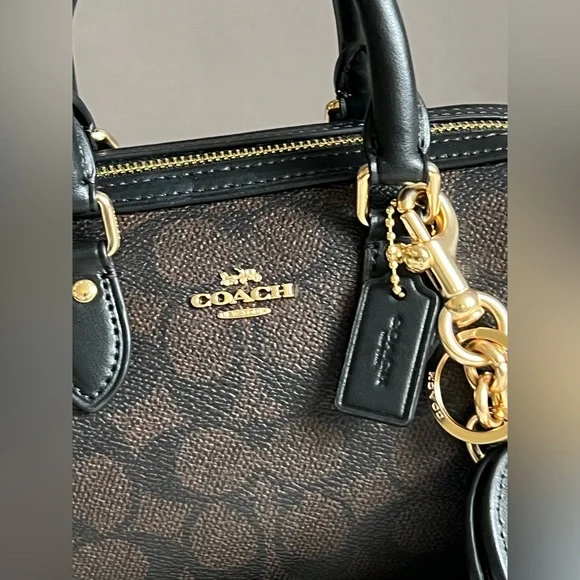 💰SOLD - CCL59 - Coach Mini Rowan Crossbody Bag in Signature Canvas Gift Set - Picture 3 of 14